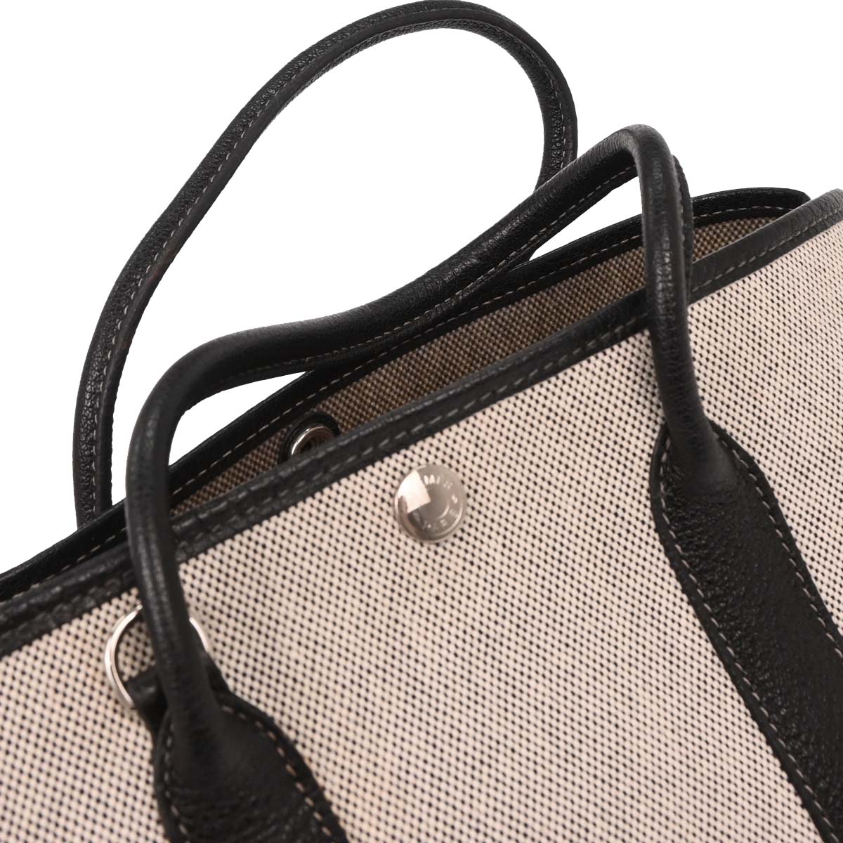 Hermes Gray Toile H Garden Party 30 TPM Tote Handbag