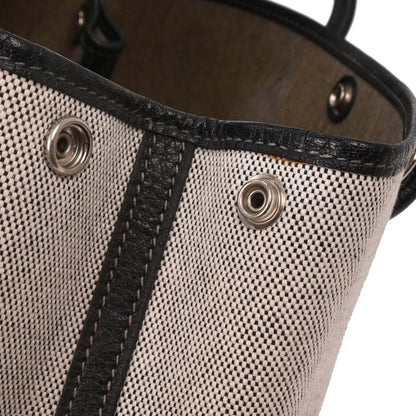 Hermes Gray Toile H Garden Party 30 TPM Tote Handbag