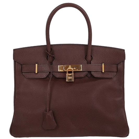 Hermes Marron Ardennes Birkin 30 Handbag