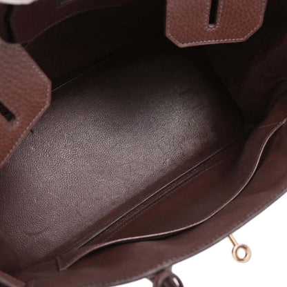 Hermes Marron Ardennes Birkin 30 Handbag