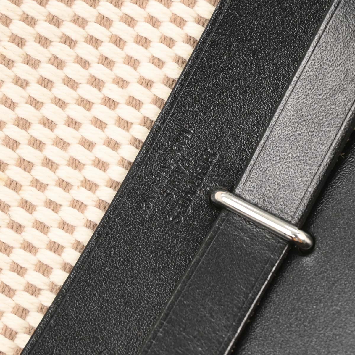 Hermes Beige Black Toile GM Officier Herbag TPM 2 in 1 Shoulder Bag