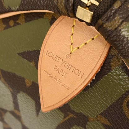 Louis Vuitton Khaki Monogram Graffiti Keepall 50 Duffle Bag M92196