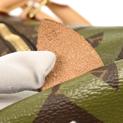 Louis Vuitton Khaki Monogram Graffiti Keepall 50 Duffle Bag M92196