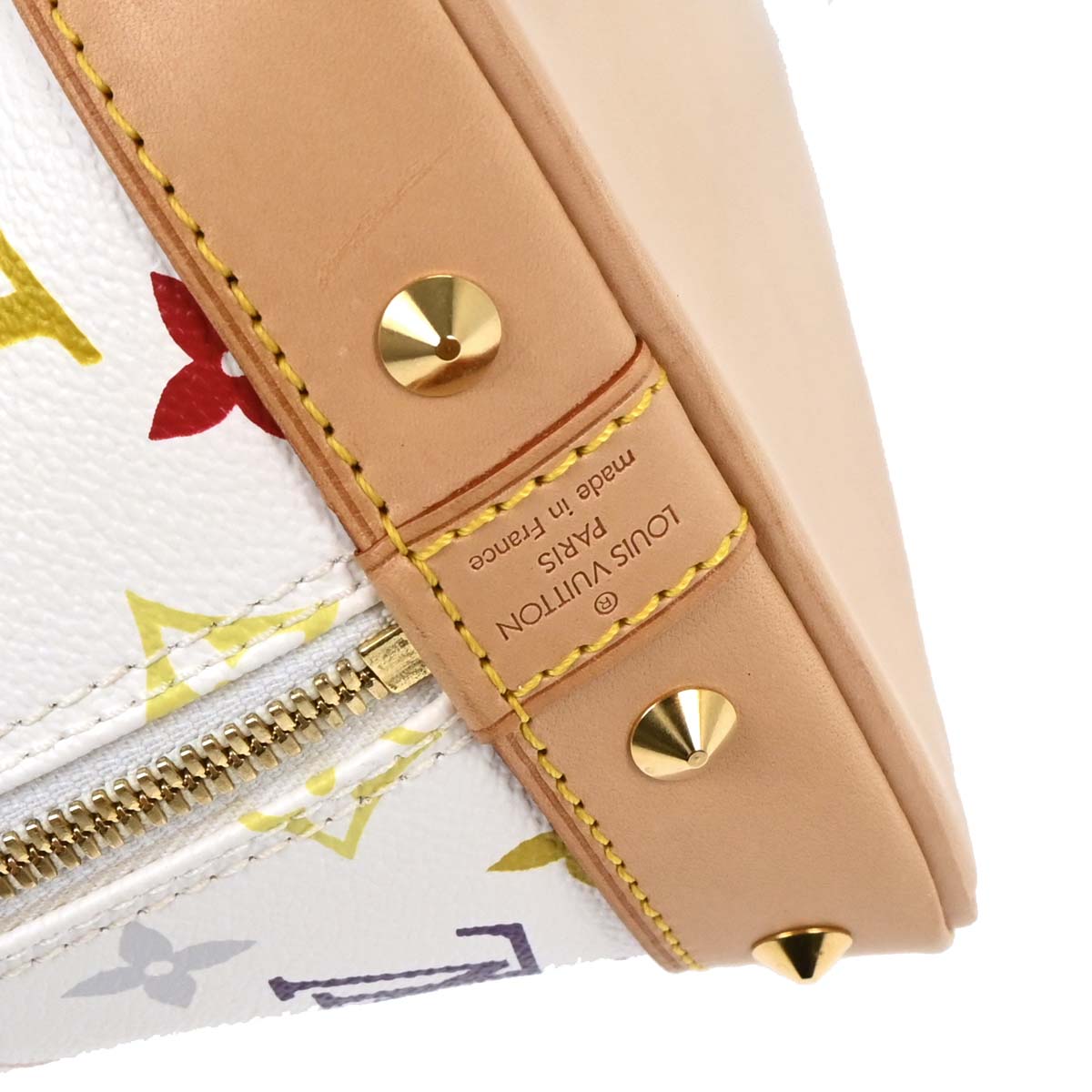 Louis Vuitton White Monogram Multicolor Alma Handbag M92647