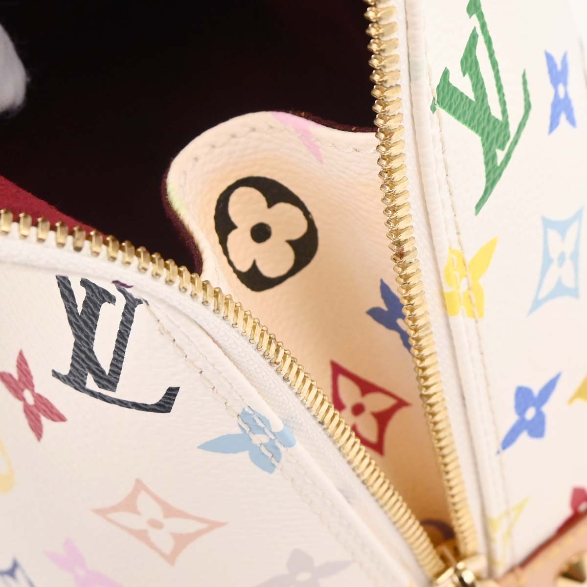 Louis Vuitton White Monogram Multicolor Alma Handbag M92647