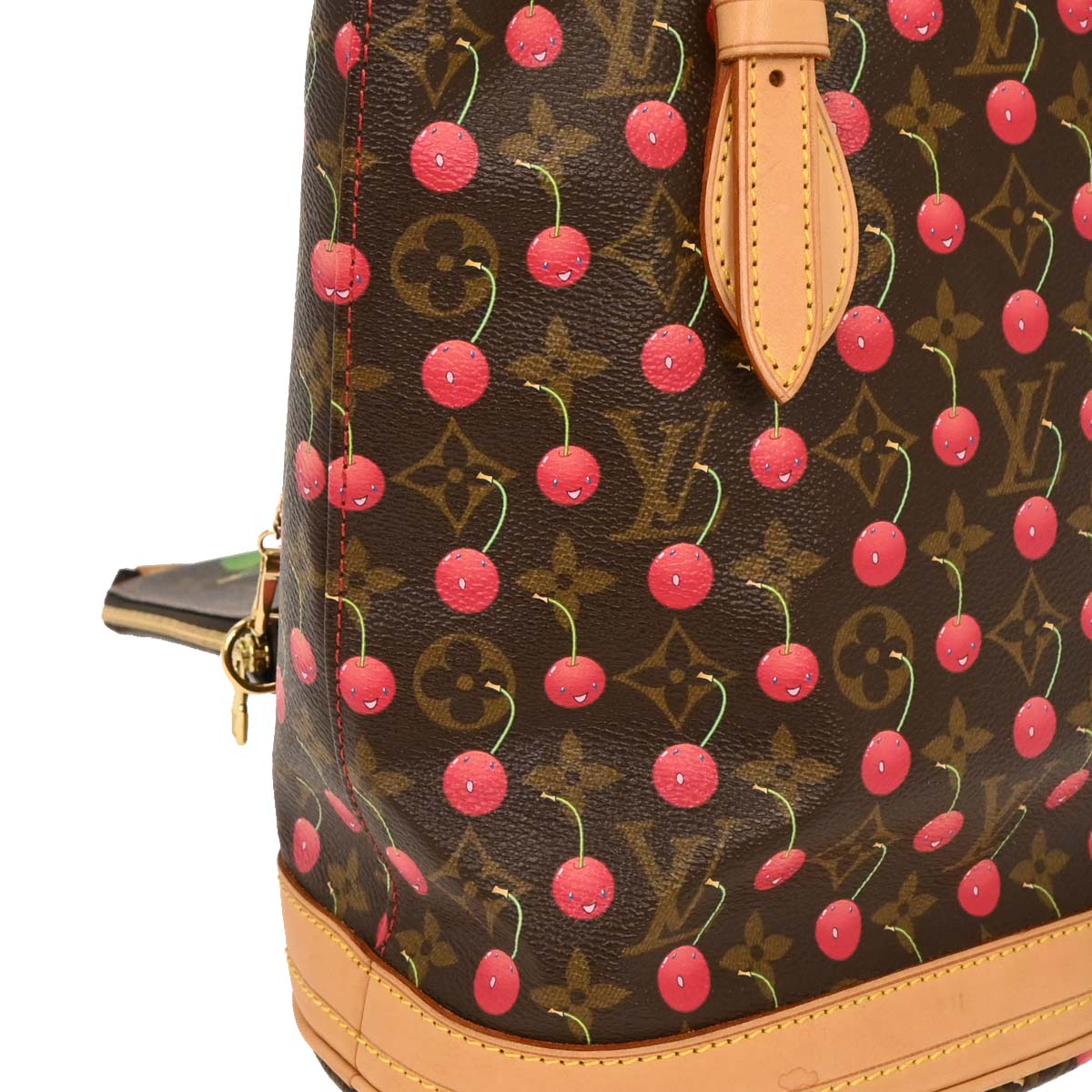 Louis Vuitton Monogram Cherry Bucket PM Tote Handbag M95012