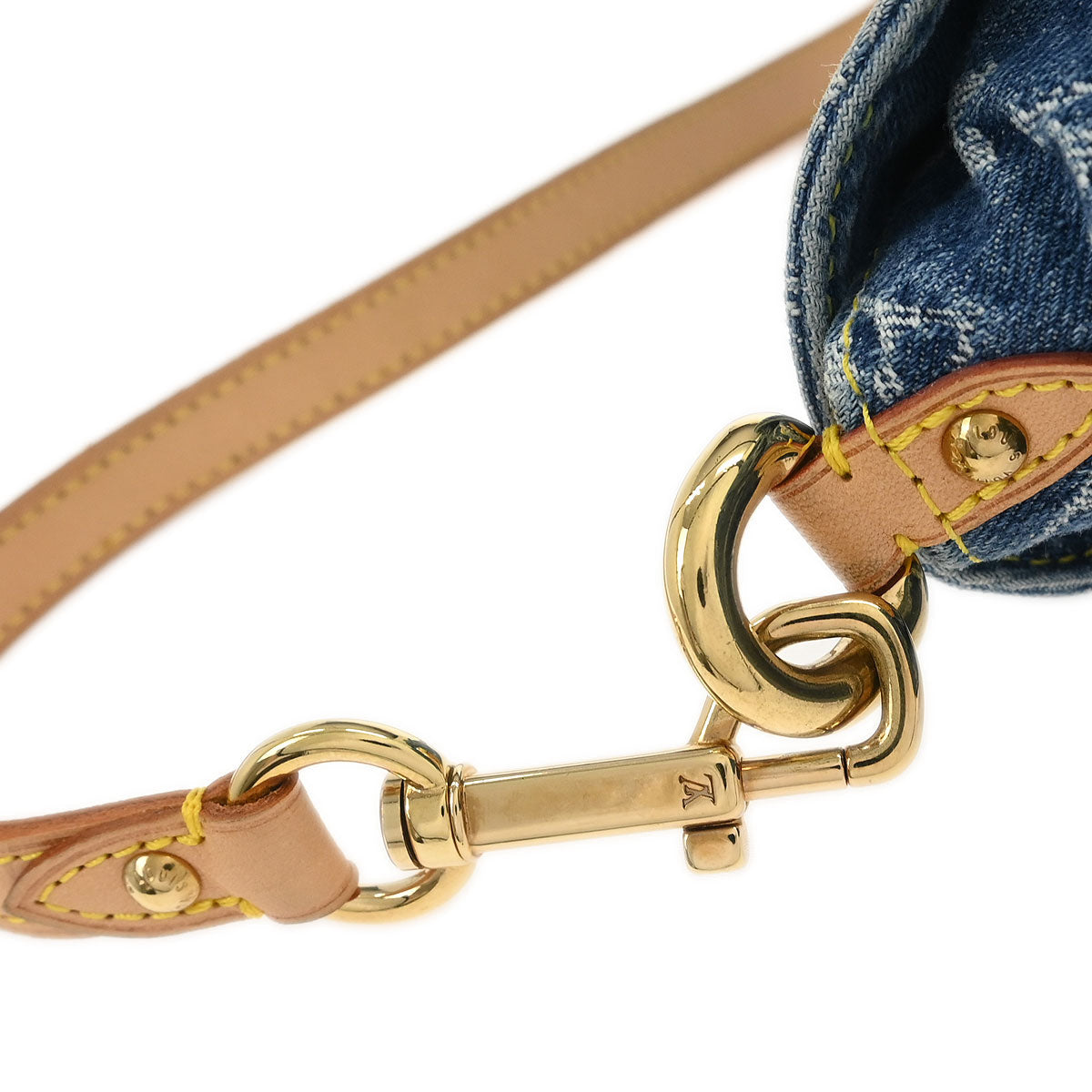 Louis Vuitton Blue Monogram Denim Mini Pleaty Handbag M95050