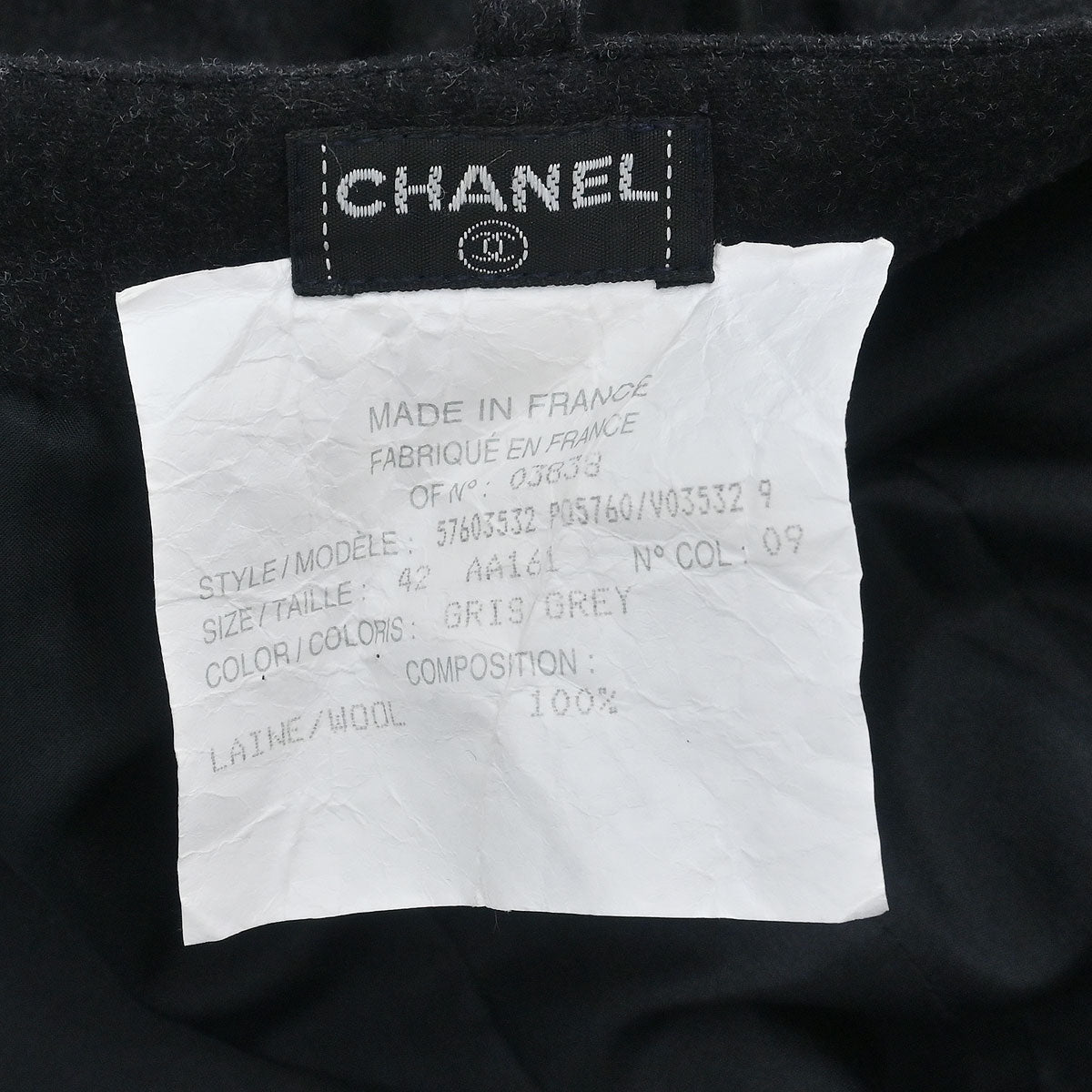 Chanel Long Pants Black #42