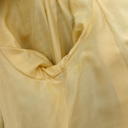 Chanel 1994 Double Breasted Jacket Tweed Yellow #36