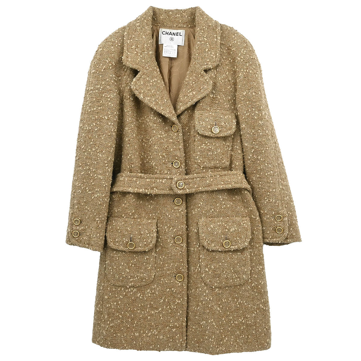 Chanel 2001 Coat Beige #36