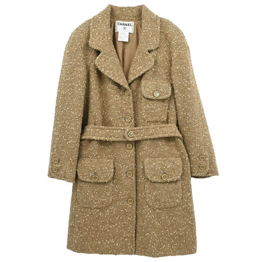 Chanel 2001 Coat Beige #36