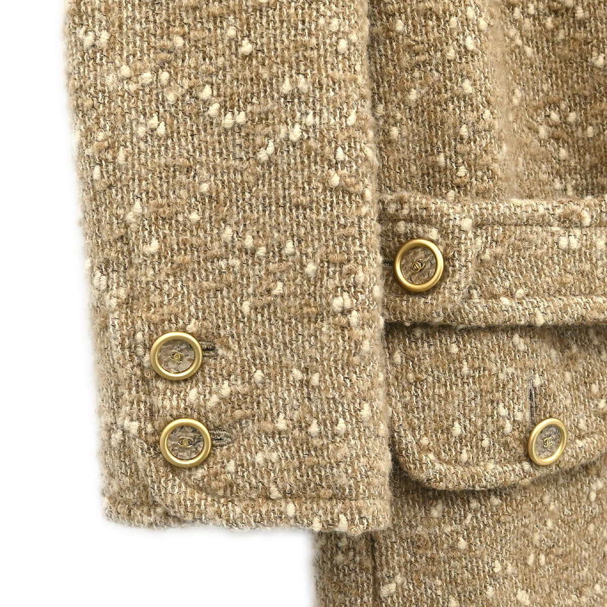Chanel 2001 Coat Beige #36