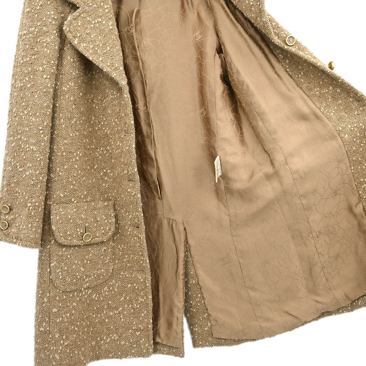 Chanel 2001 Coat Beige #36