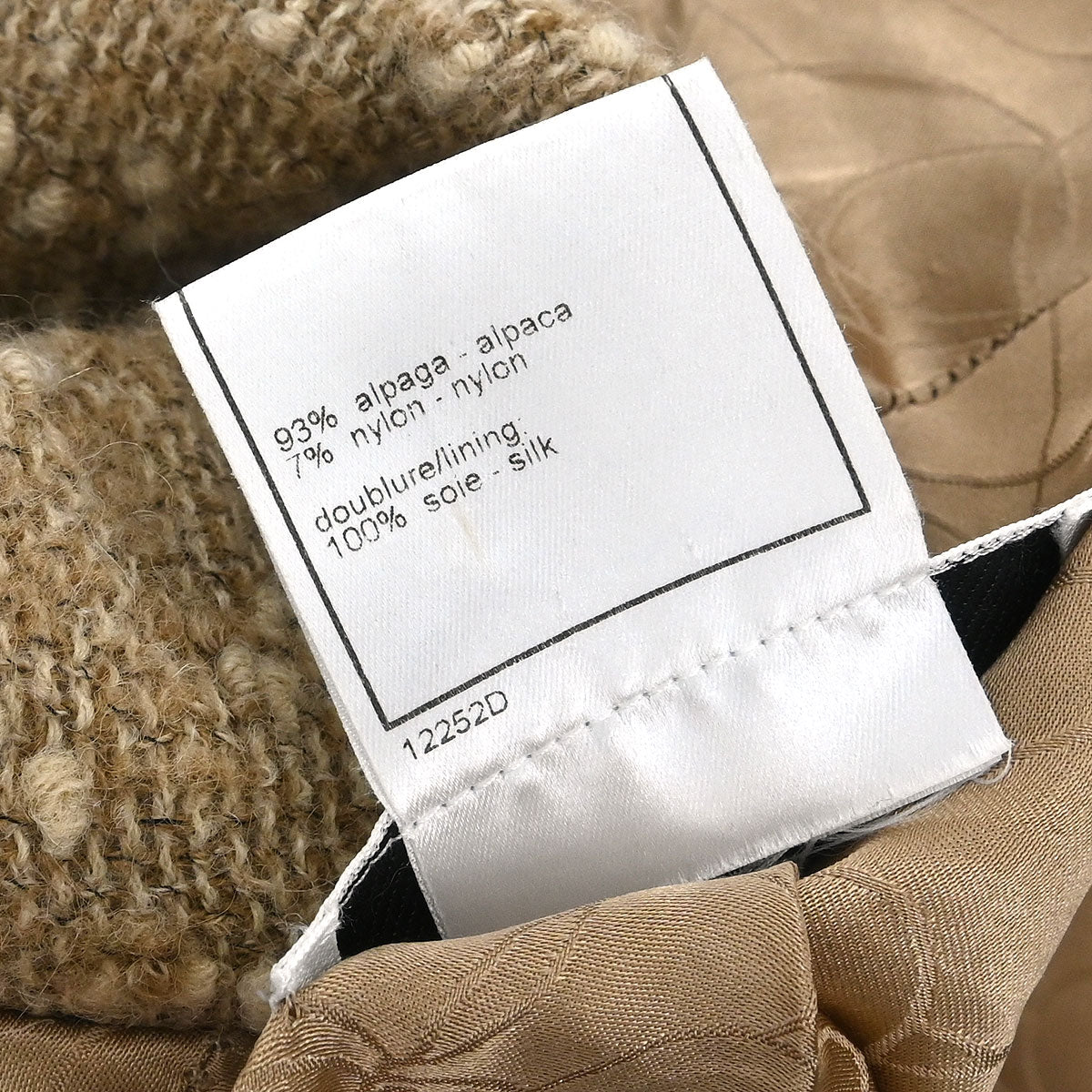 Chanel 2001 Coat Beige #36