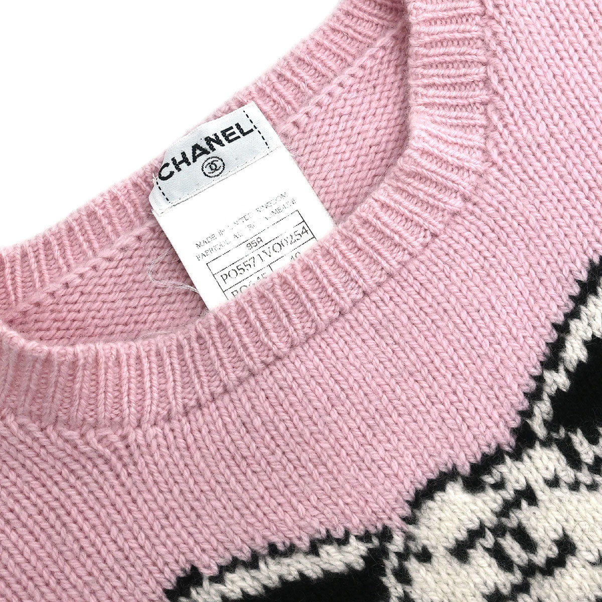 Chanel 1995 Sweater Knit Top Pink #40
