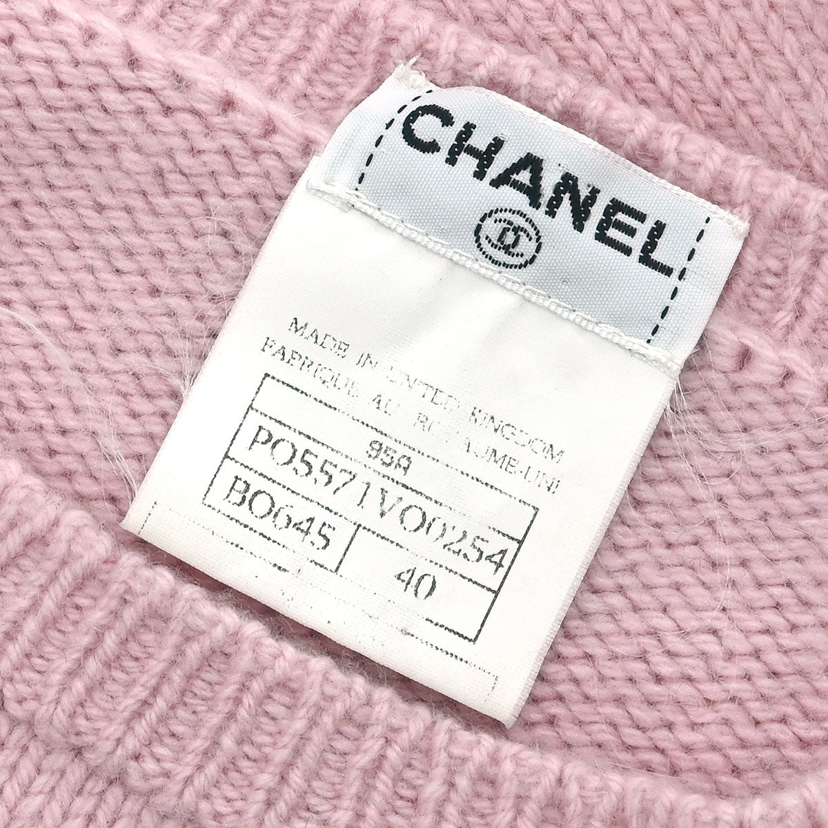 Chanel 1995 Sweater Knit Top Pink #40