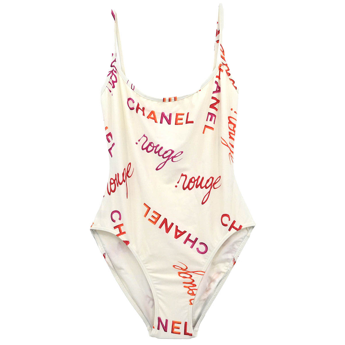 Chanel 1996 Swimwear Swimsuit White #38