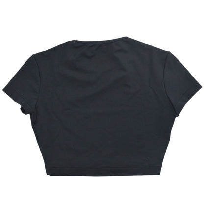 Chanel 1995 Cropped T-shirt Top Black #38