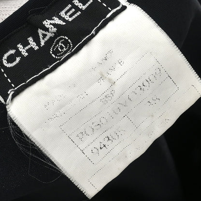Chanel 1995 Cropped T-shirt Top Black #38