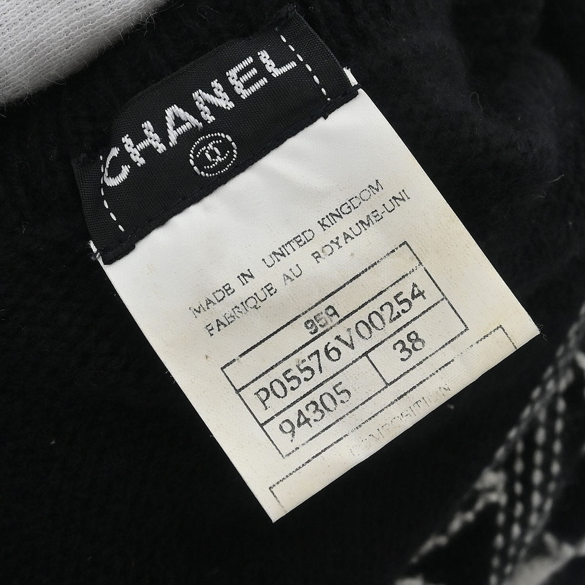 Chanel 1995 Chanel Sweater Top Black #38