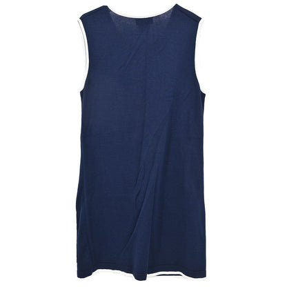 Chanel 1996 Sleeveless Top Navy #40