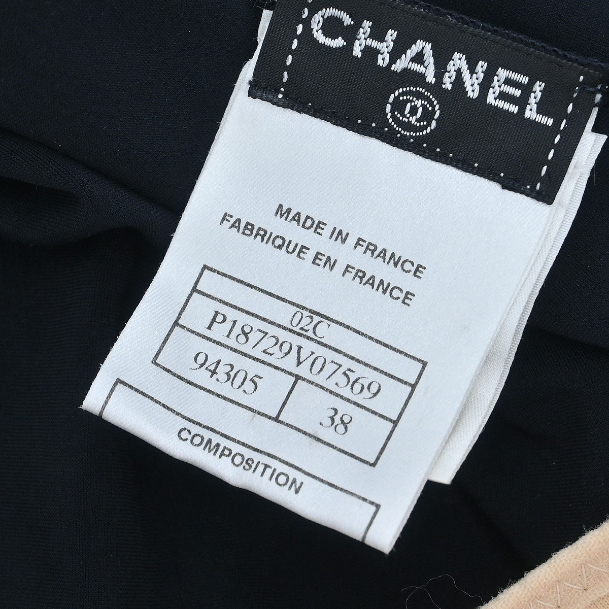 Chanel 2002 Swimwear Swimsuit Black #38