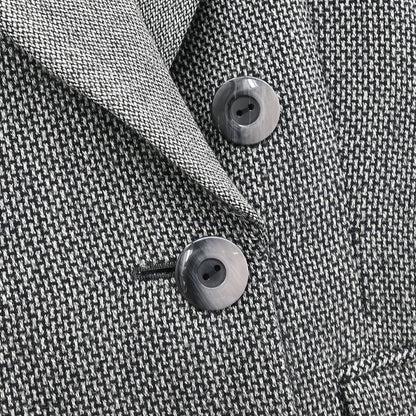 Christian Dior Setup Suit Jacket Skirt Gray #38–40