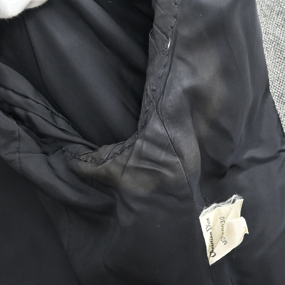 Christian Dior Setup Suit Jacket Skirt Gray #38–40
