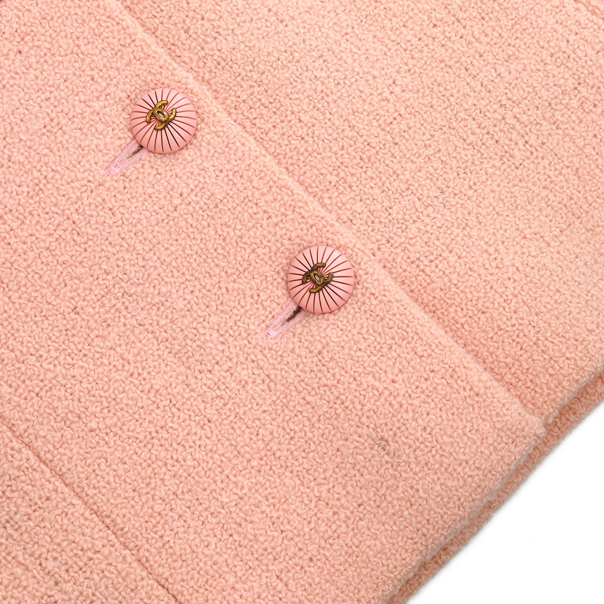 Chanel 1993 Setup Suit Jacket Skirt Pink #38