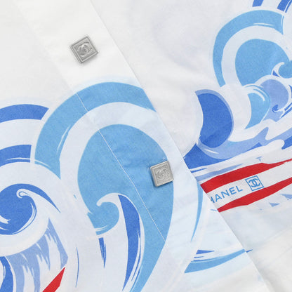 Chanel 2006 Sports Line Short Sleeve Shirt Blouse Top White #40