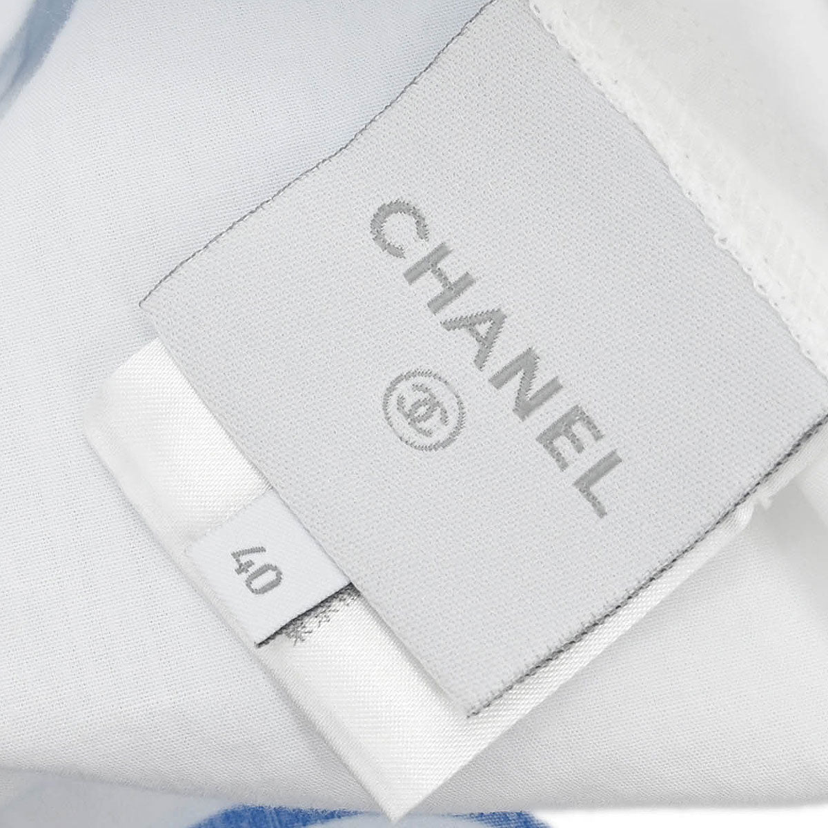Chanel 2006 Sports Line Short Sleeve Shirt Blouse Top White #40
