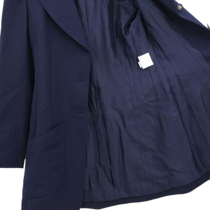 Chanel 1997 Single Breasted Jacket Navy #38
