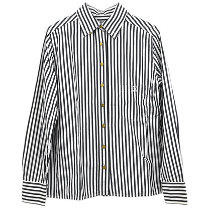 Chanel Shirt Blouse White #40