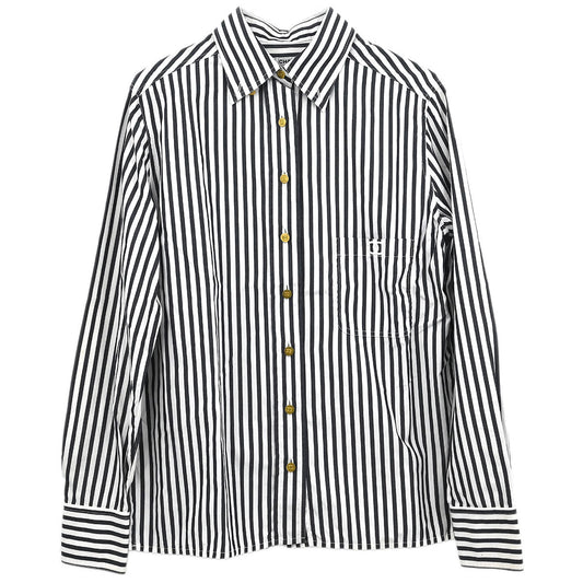 Chanel Shirt Blouse White #40