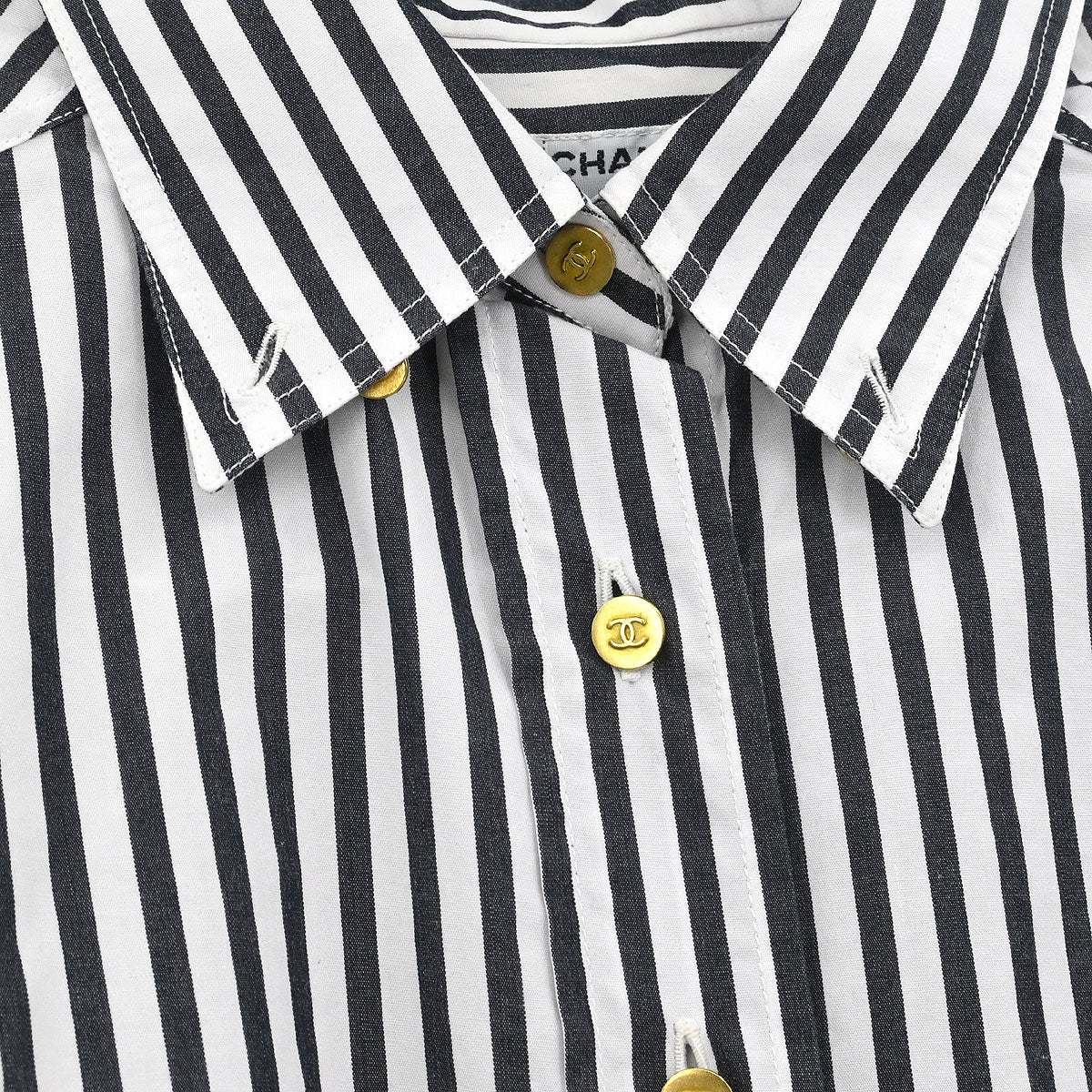 Chanel Shirt Blouse White #40