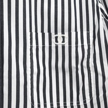 Chanel Shirt Blouse White #40