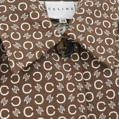 Celine Coat Macadam Brown #3