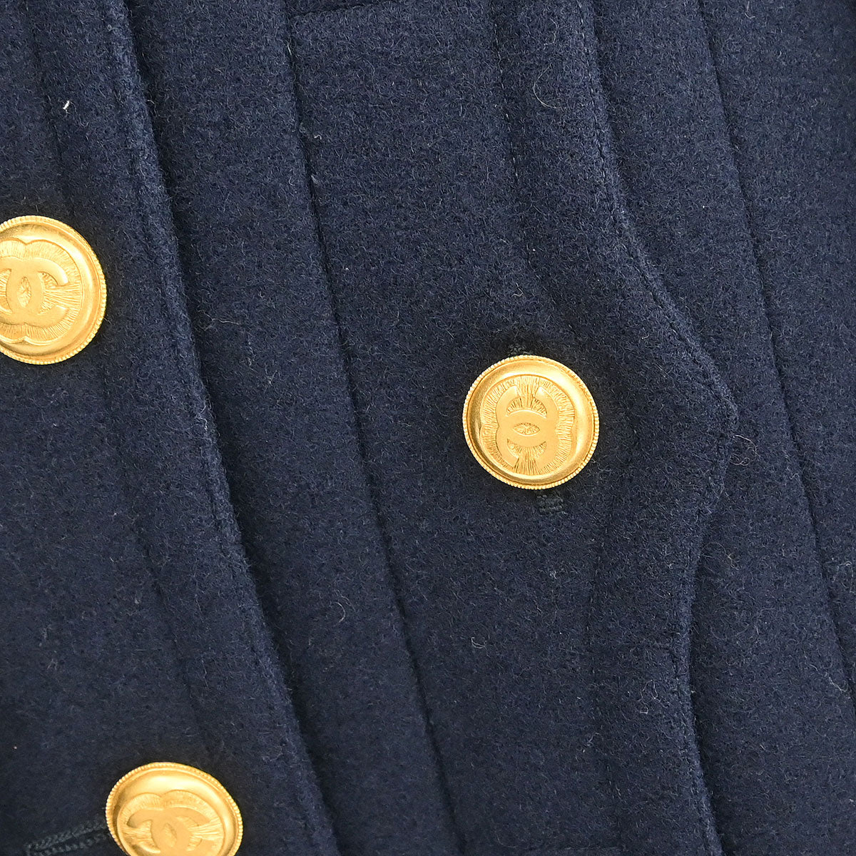 Chanel 1996 Double Breasted Jacket Navy #40