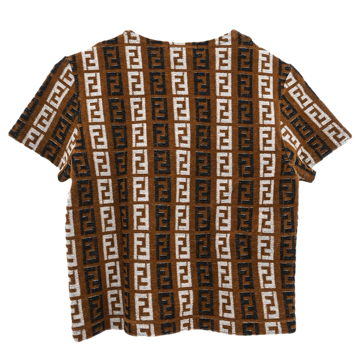 Fendi Short Sleeve Top Zucca Brown #42