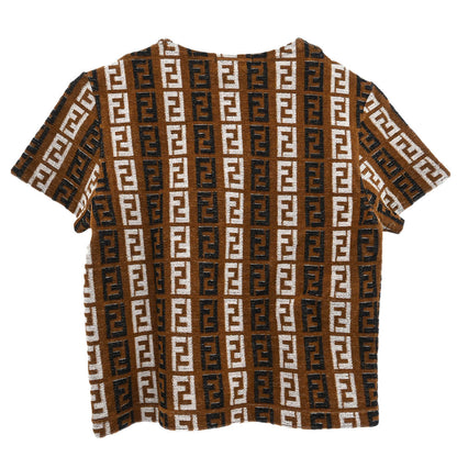 Fendi Short Sleeve Top Zucca Brown #42
