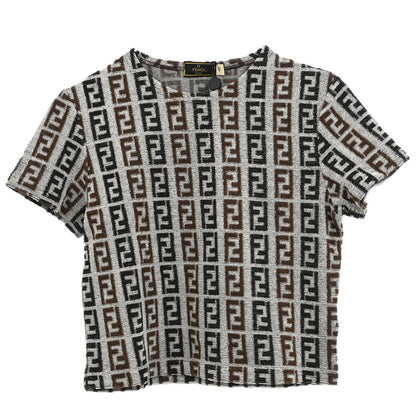 Fendi Short Sleeve Top Zucca Gray #42