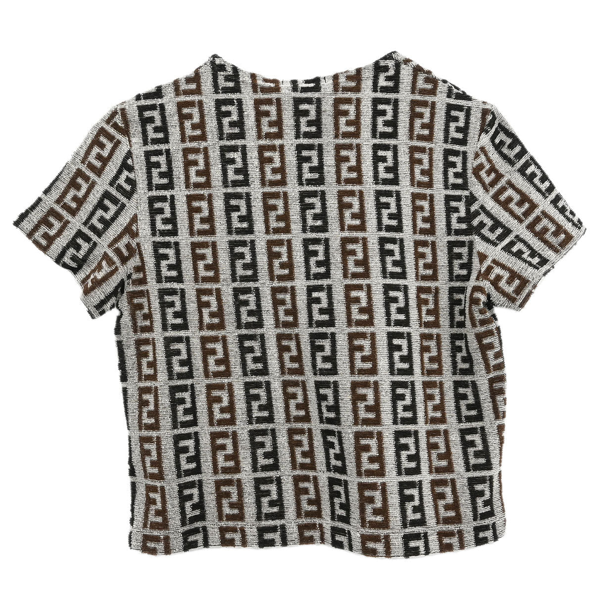 Fendi Short Sleeve Top Zucca Gray #42