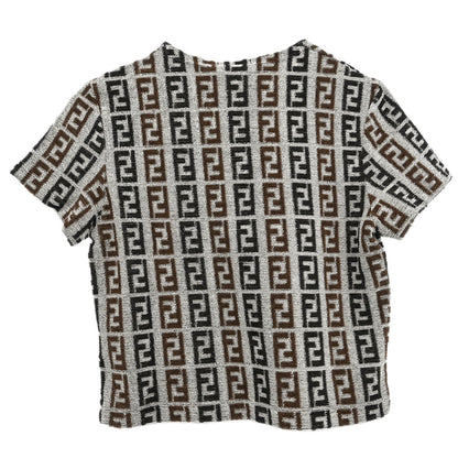 Fendi Short Sleeve Top Zucca Gray #42