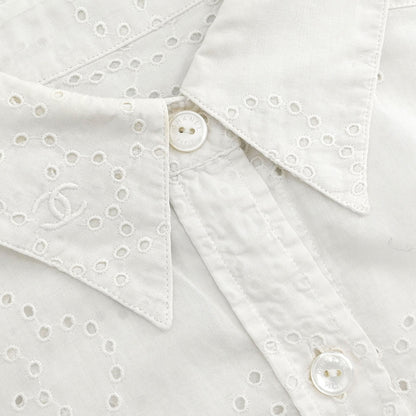Chanel 2008 Shirt Blouse White #38