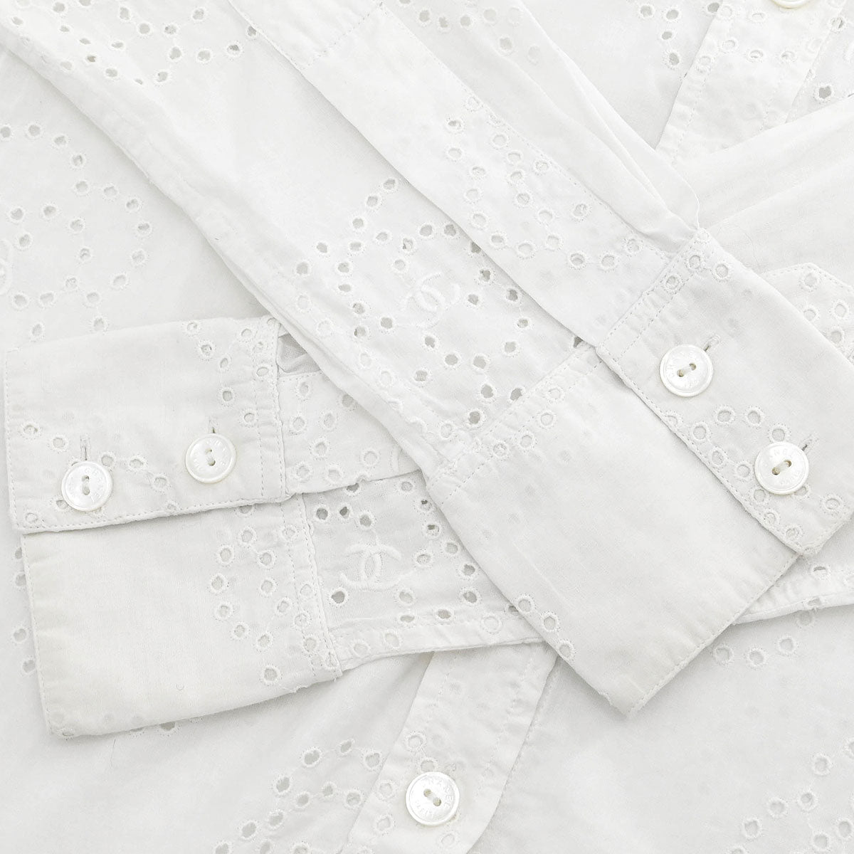 Chanel 2008 Shirt Blouse White #38