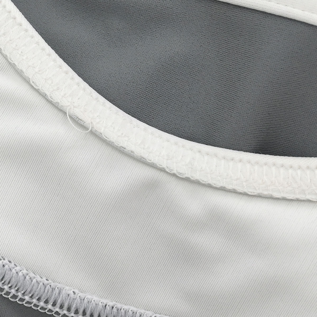 Chanel 2001 Swimwear Swimsuit Sport Line White Gray #40