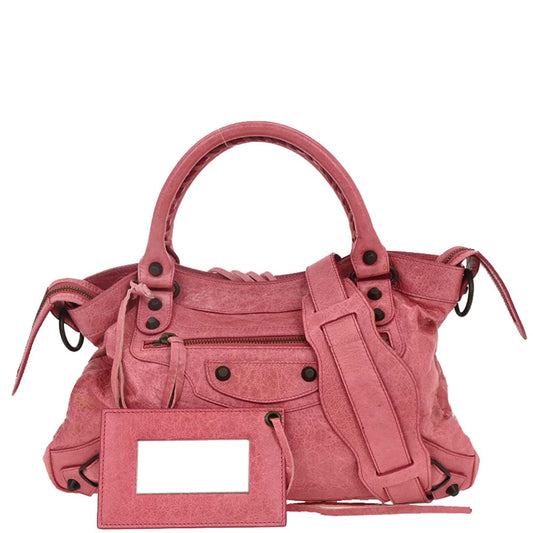 Balenciaga Pink The Town 2way Shoulder Handbag