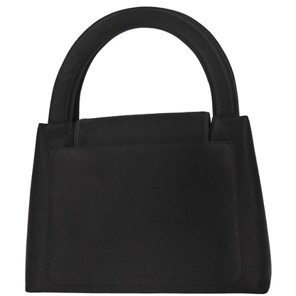 Chanel Black Satin Handbag