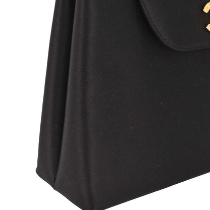 Chanel Black Satin Handbag