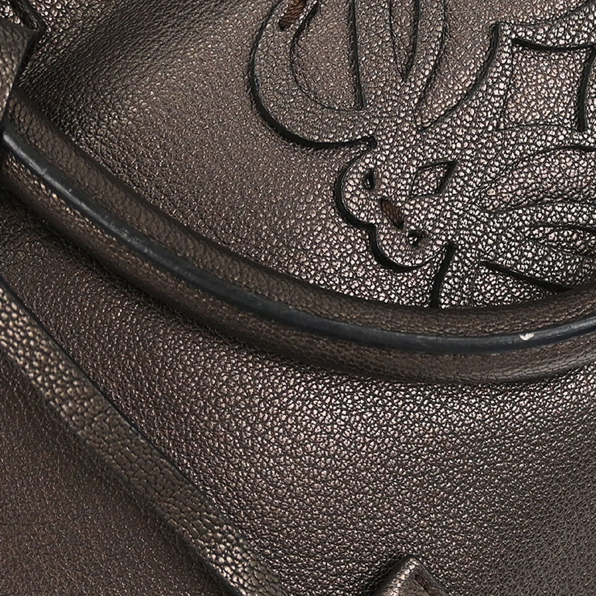 Loewe Metallic Brown Amazona 36 Handbag